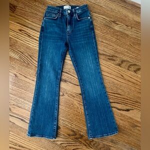 FRAME Le Crop Mini Boot High Waisted Jean, Size 25